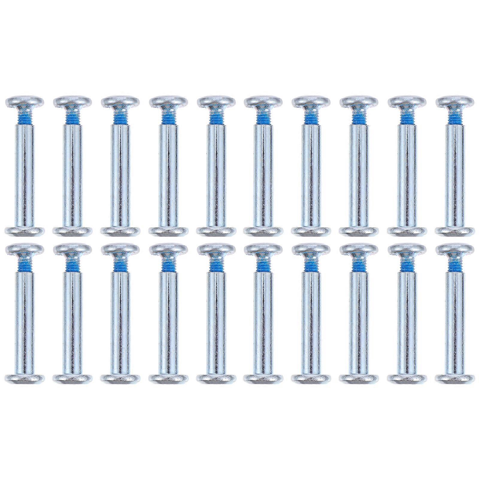 20pcs Inline Skate Screws Skating Wheel Screws Hexagonal Socket Screws