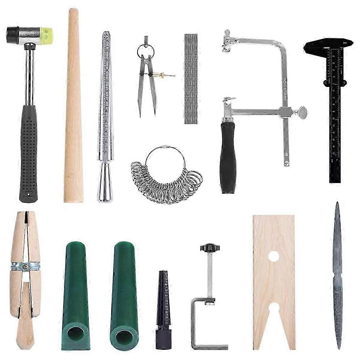 Jewelry Wax Ring Sizer Carving Tool Kit Ring Wax Making Mold Kit Jewelry Wax Tube Jewelers Wax Saw Frame Wax File Ring