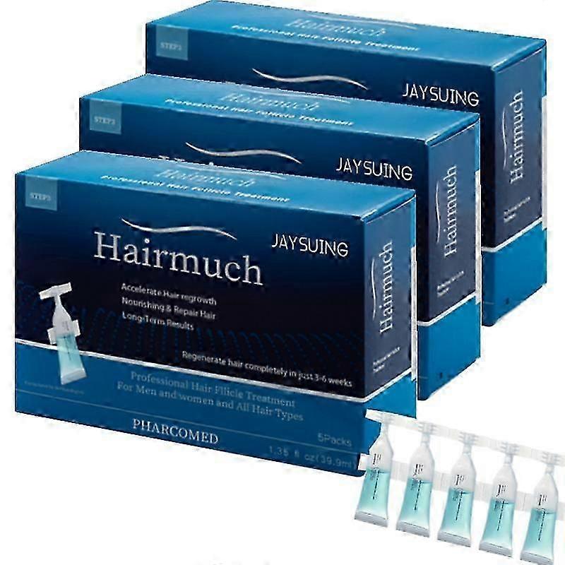 Ampuller för hårväxt 5 stycken hårväxt Ampullessens hjälper till att återställa vertex Håravfall Stöder återväxt för tunt hår