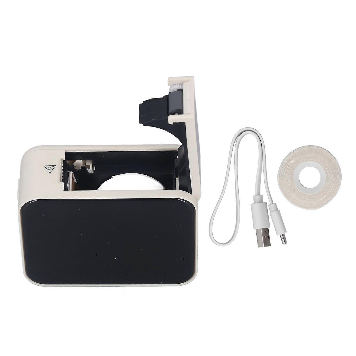 Bluetooth Thermal Label Printer APP Editable Rechargeable Mini Label Maker with 1 Roll Waterproof Pa