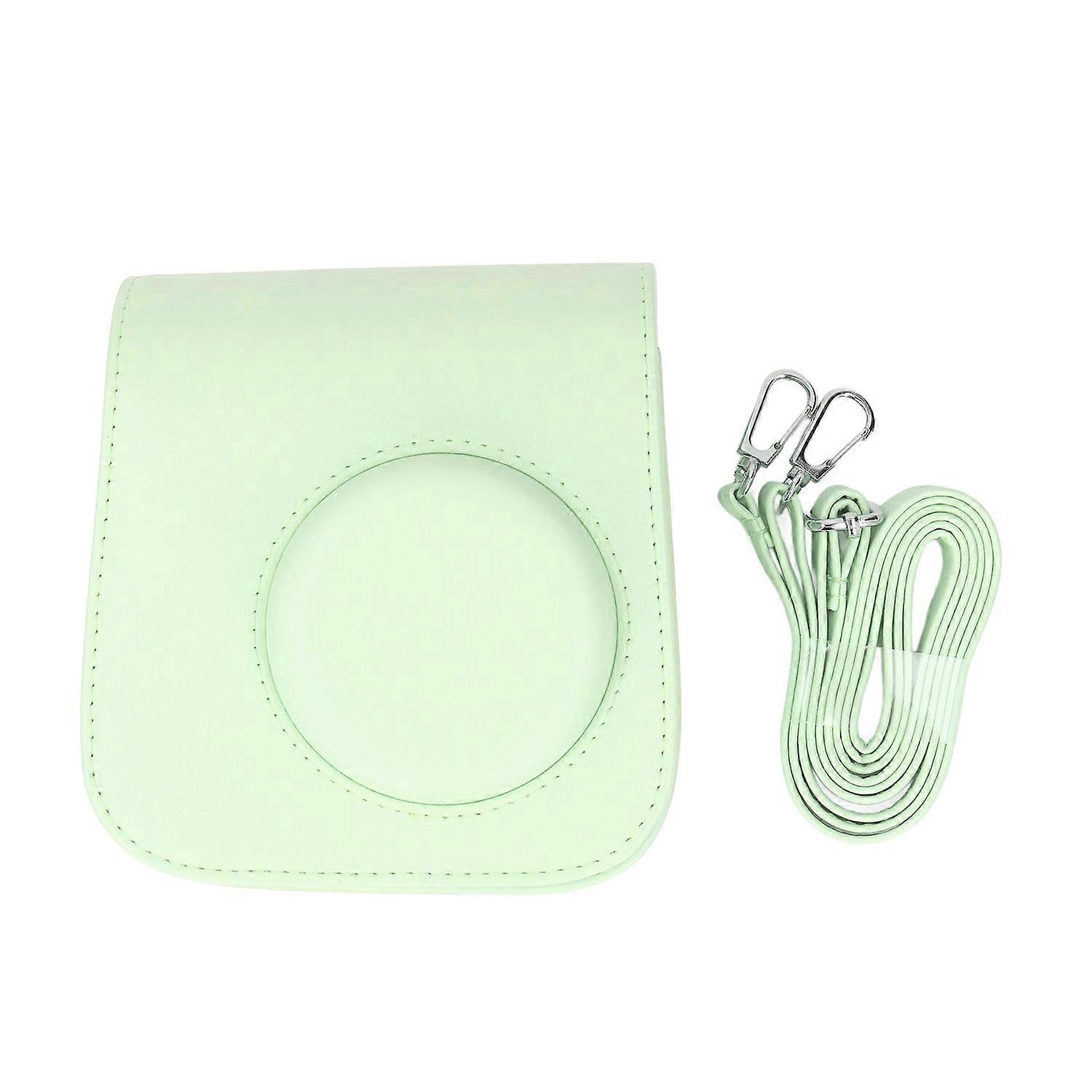 Instant Camera Protective Case with Removable Adjustable Strap Retro Rain Proof Scratch Resistant PU
