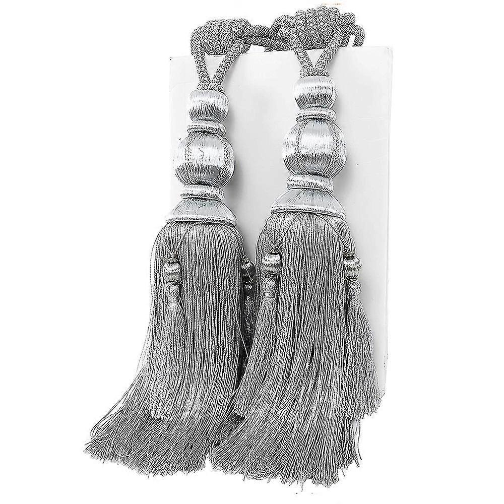 2pcs Lantern Single Hanging Ball Tassels Curtains Buckle Sling Binding Lantern Tiebacks Handcrafted Braided Buckle Drapery Curtain Holdbacks Window Tr