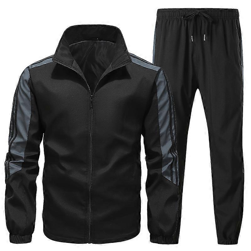 Casual Sports Outfit Set For Men, Spring Autumn Fashion 2 Piece Set