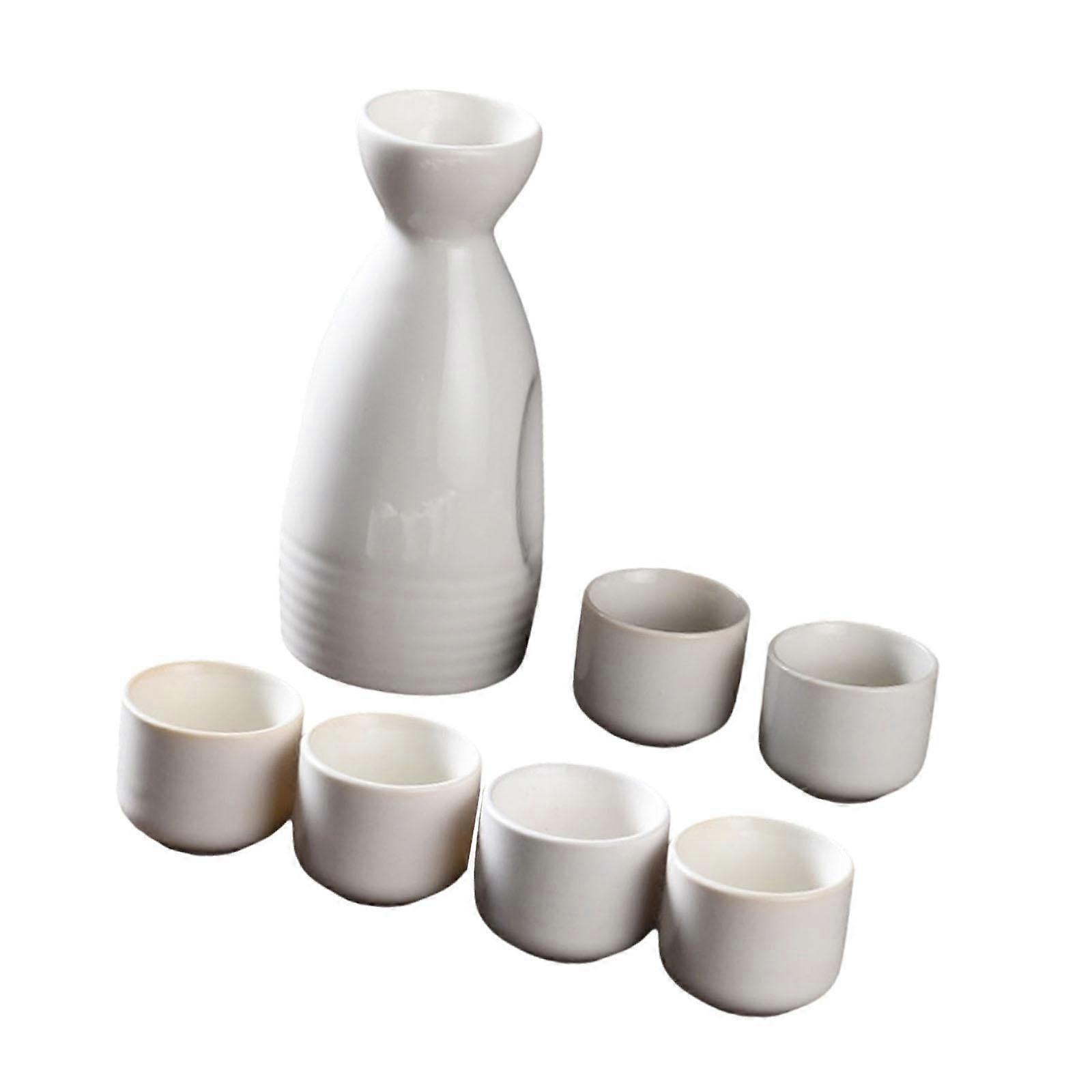 陶瓷清酒套装礼品装饰清酒饮料茶会橱柜餐厅白色