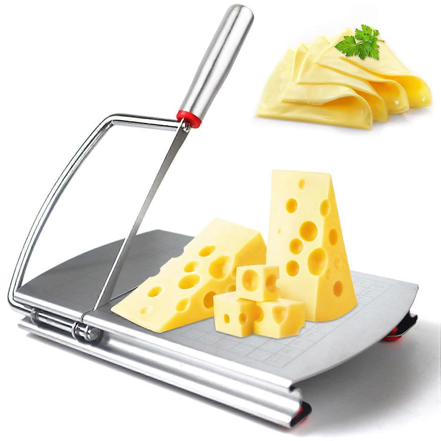 Cheese & Butter Slicer Board – Stainless Steel Blade for Block Cutting