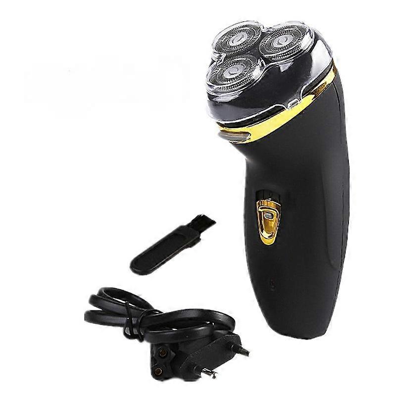 Black Three Head Shaver Rechargeable Electric Shaver Men's Facial