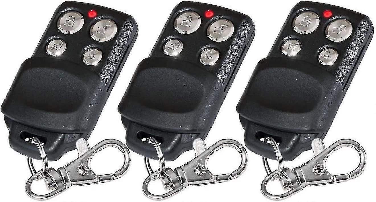 3pc 433.33 Mhz Rolling Code Replacement Remote Controls