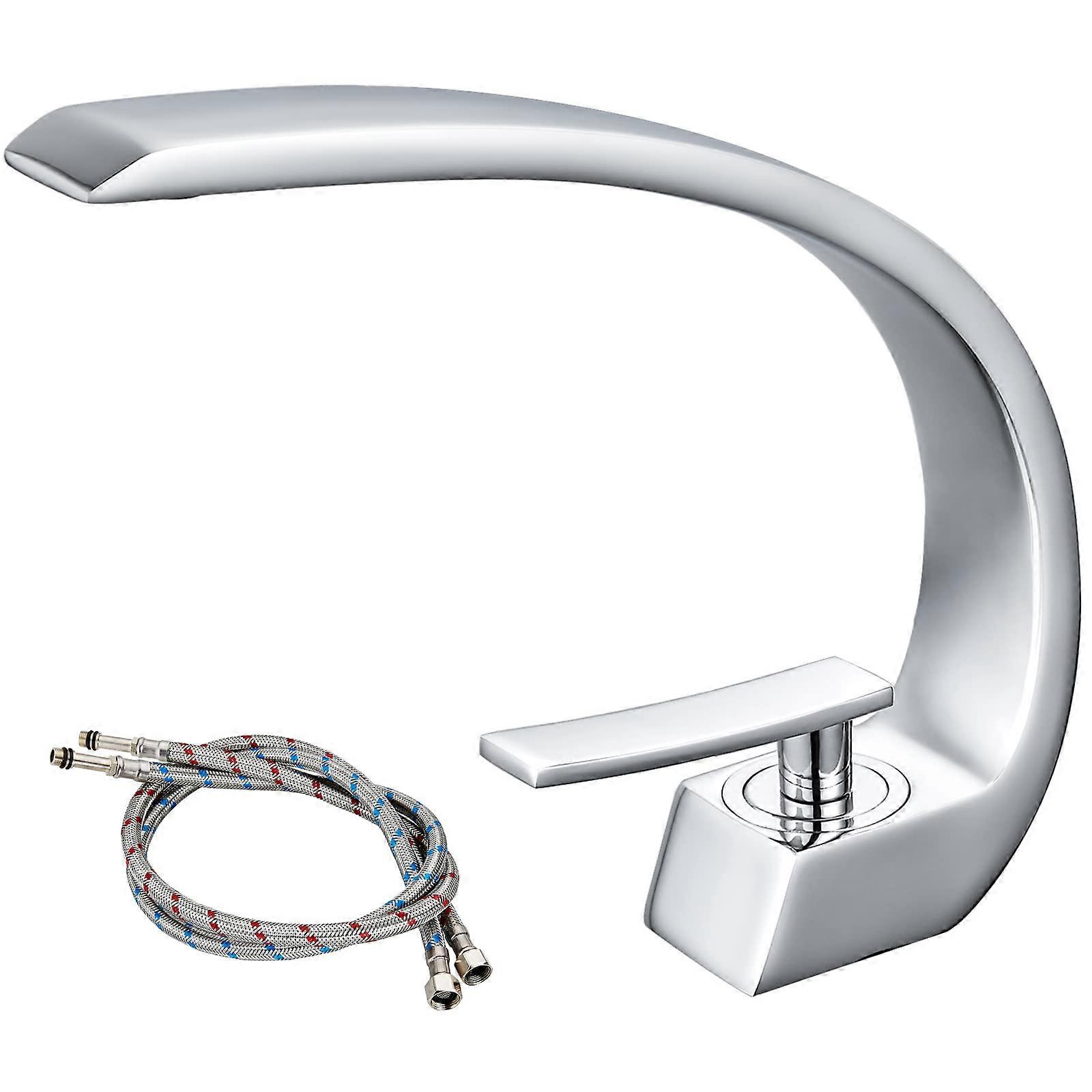 Curved Faucet for Bathroom Basin
