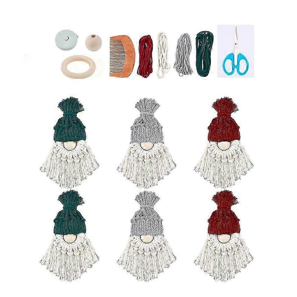 Macrames DIY Kits for Beginners Handmade Christmas Tree Home Decor