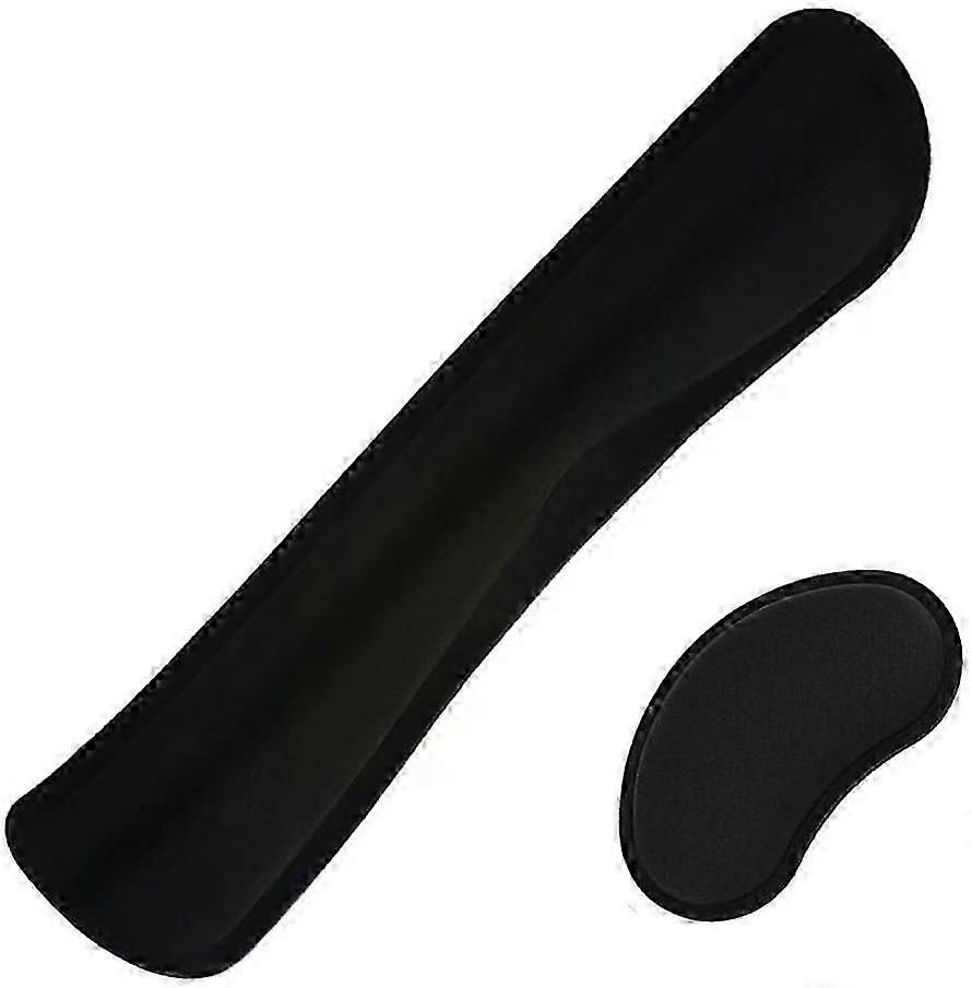 Ergonomic wrist rest memory foam wrist rest for keyboard and mouse hand rest set black