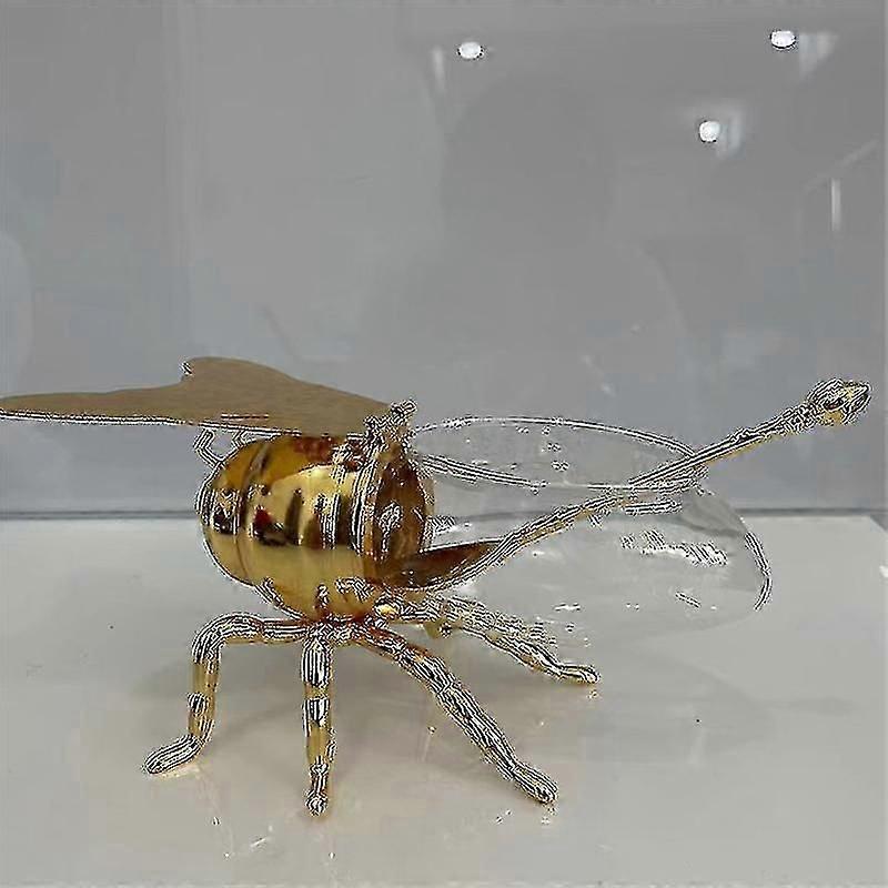 Metal Crafts Deluxe Bee Honey Jar Table Storage Jar Decorative Objects Bee Spice Jar