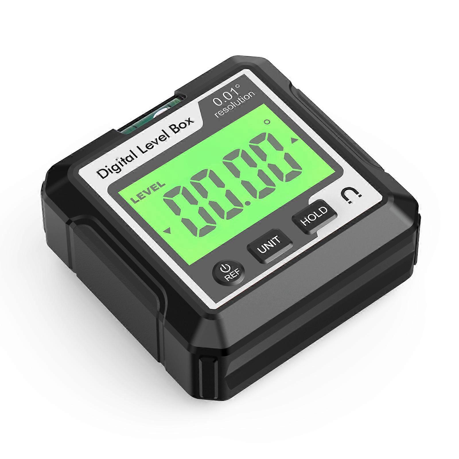 Digital Angle Finder Tool Electronic Level Tool with LCD Bubble Level Magnetic Base for Woodworking Construction Machinery