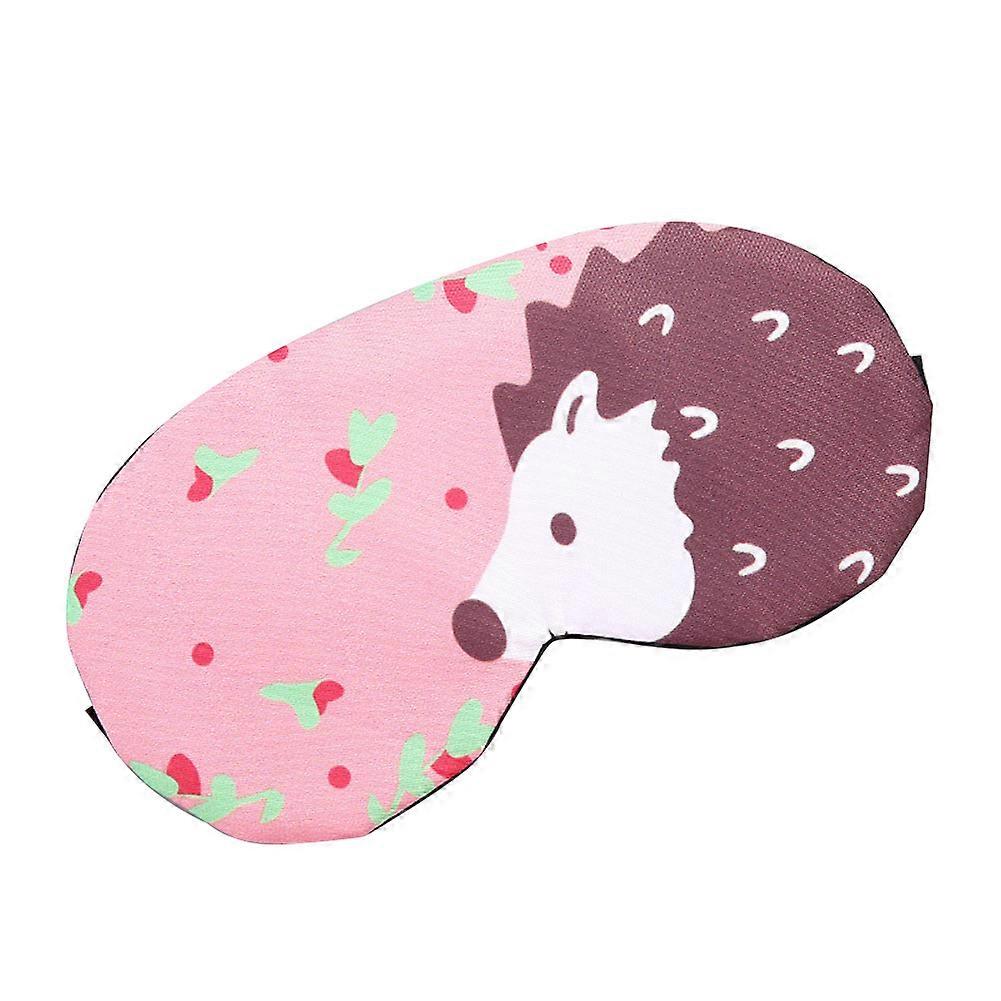Cute Eye Mask Sleeping Mask with Built-in Ice Pack for Summer Shading - Cartoon Design, Soft Material, Adjustable Size
