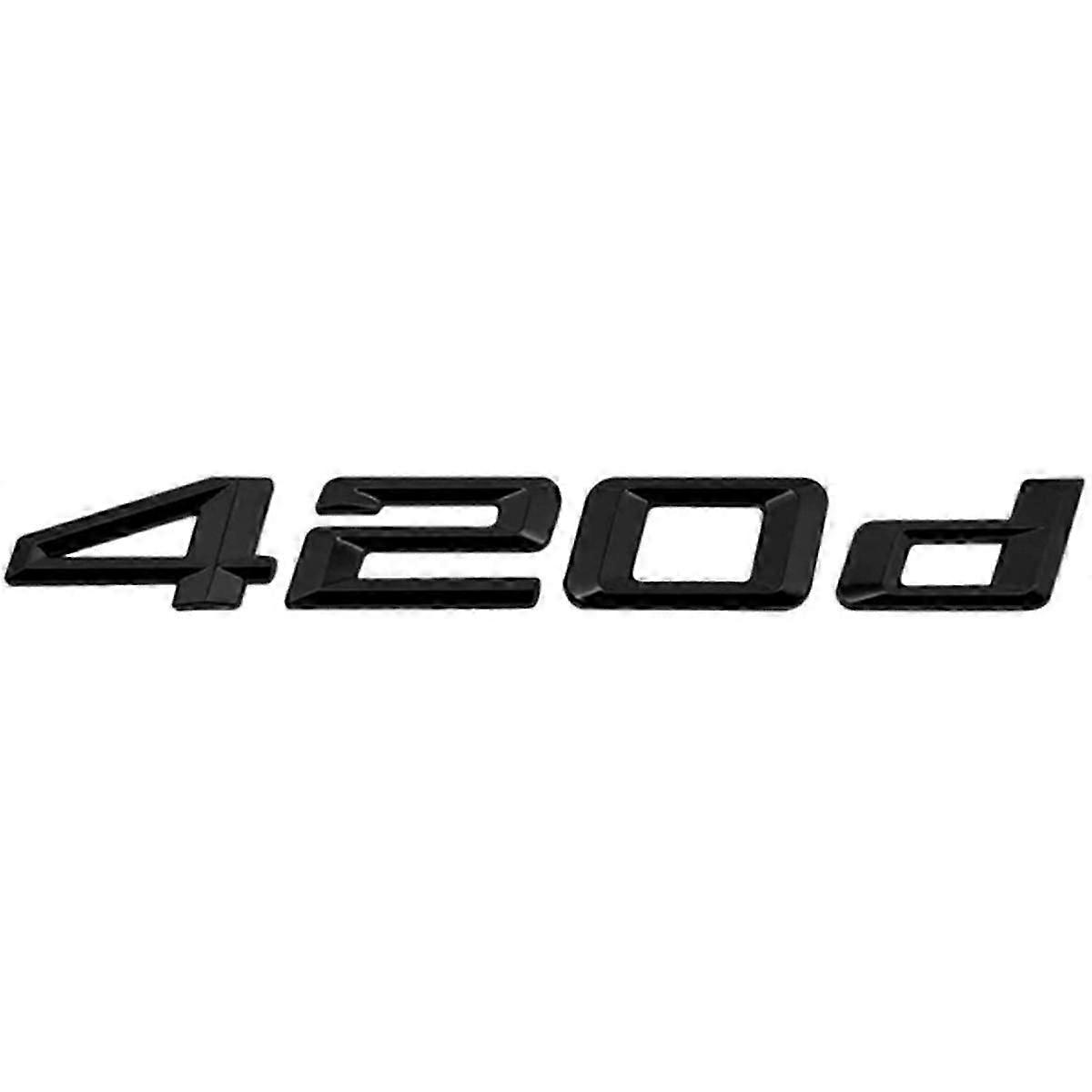 3D Black 420D Lettering Rear Boot Lid Trunk Badge Emblem suitable for 4 Series F32, F33, F36, G22, G23, G26 Models