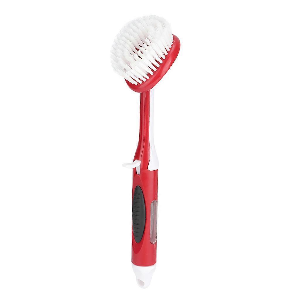 Long Handle Cleaning Pot Brush with Liquid Storage for Non-stick Pans and Kitchen Utensils, Durable and Ergonomic Design