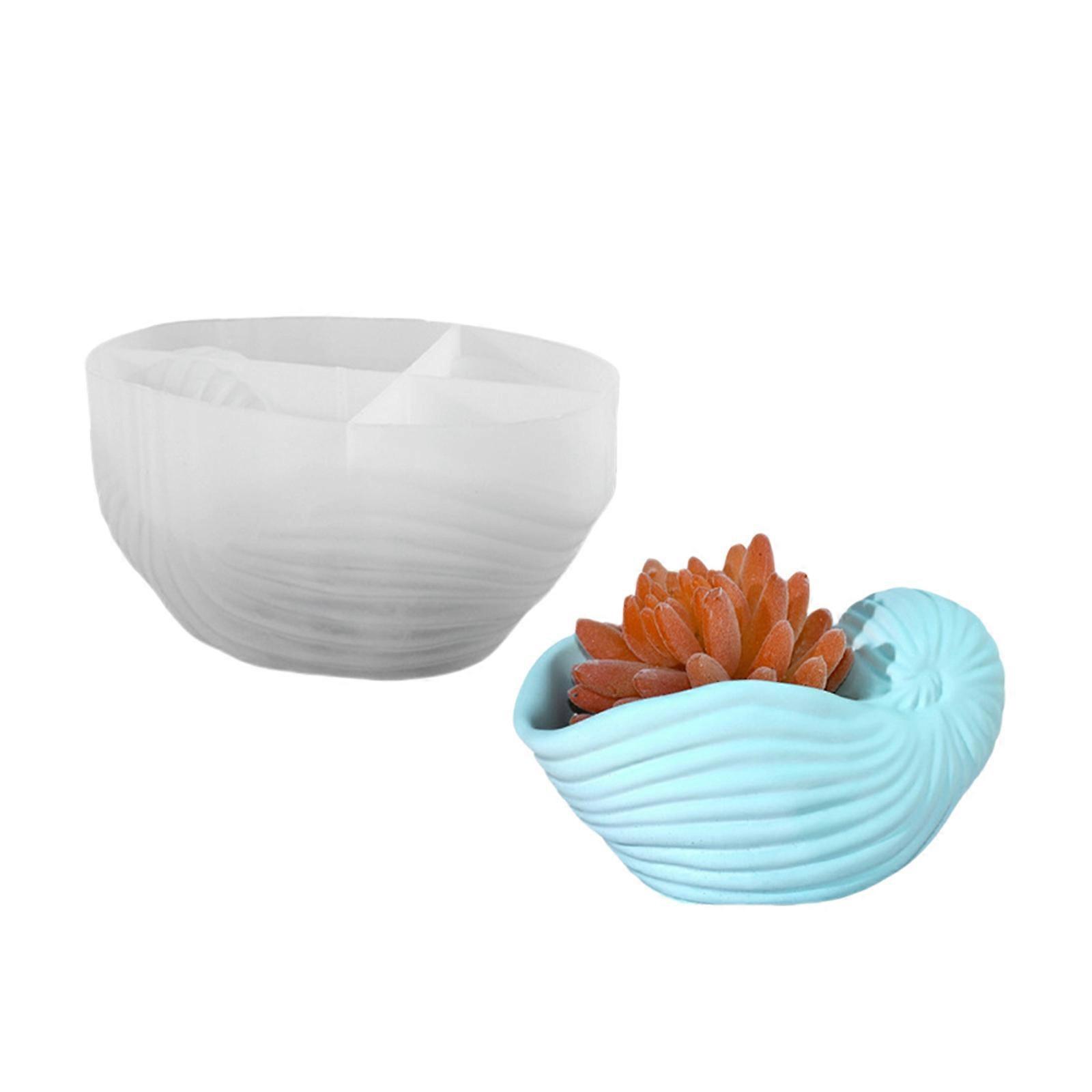 Moules en silicone Pot de fleurs Succulentes Jardinière Moules Forme animale Moules uniques Moule d’artisanat en résine Texture de silicone pour l’artisanat