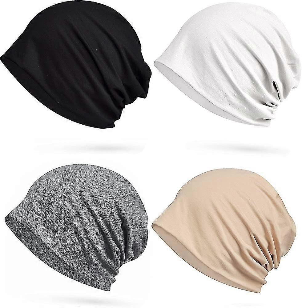 Coton Slouchy Beanie Hip-hop Soft Lightweight Running Beanie Adult Dwarf Hats