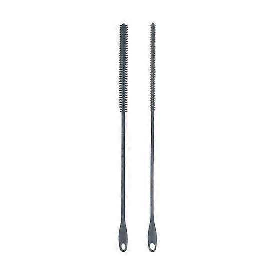 2Pcs/Set Straw Brush Fine Bristles Flexible Handle Food Grade Silicone Reusable Brush Straw