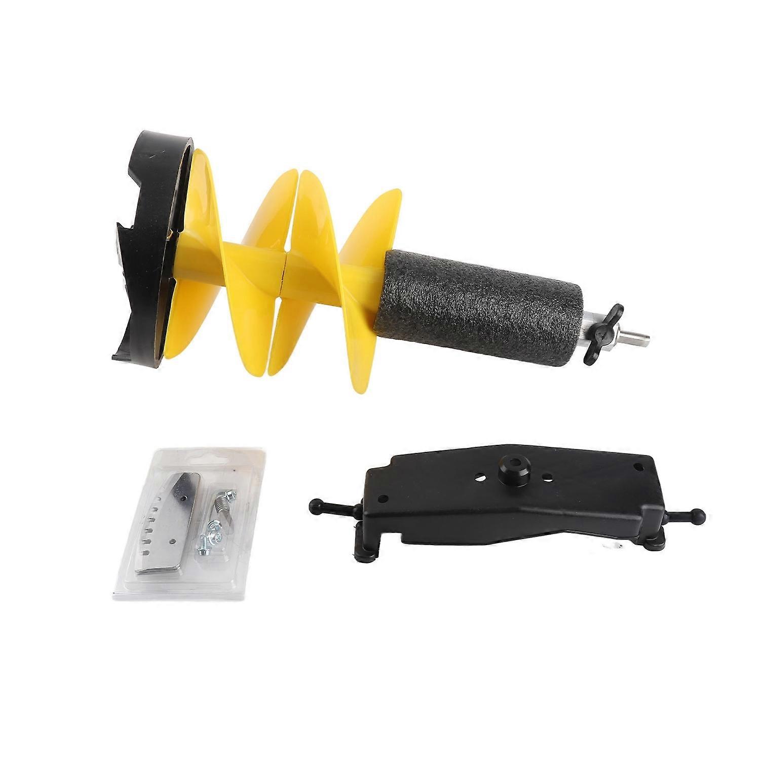 Ice Auger Bit 8 Inch Diameter 20 Inch Length Nylon Ice Drill Auger with Versatile Adapter and Float