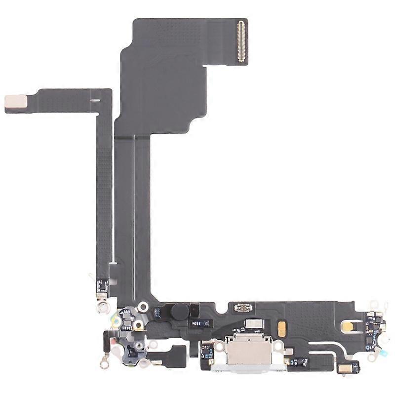 For iPhone 15 Pro Max OEM Disassembly Dock Connector Charging Port Flex Cable Replacement-White