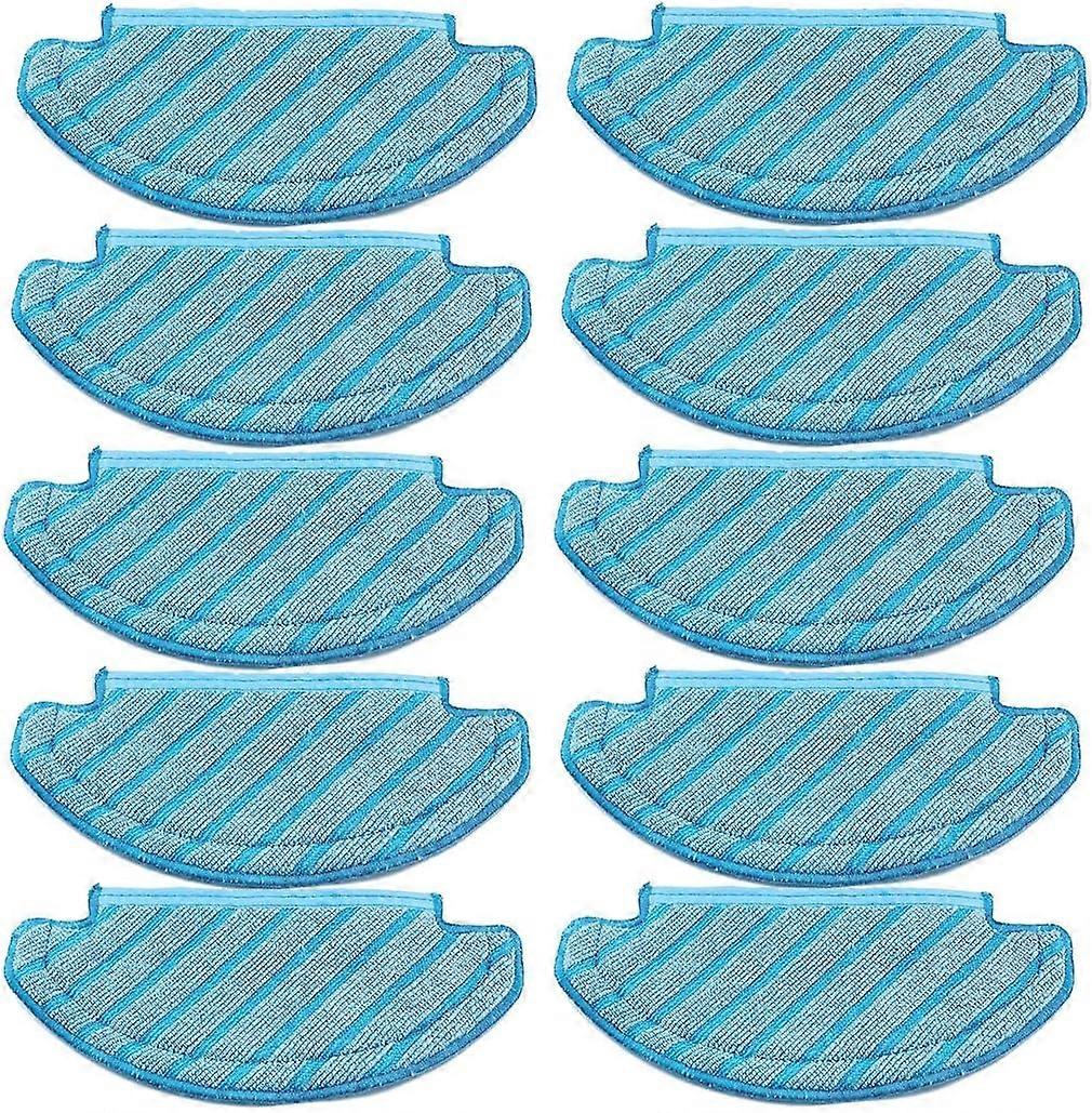 Pack of 10 mops for Ecovacs Deebot Ozmo T8 AIVI T8 Max and T8 Series/ T9 Series/ N8 Pro Plus/ N8 Pro robot vacuum cleaner