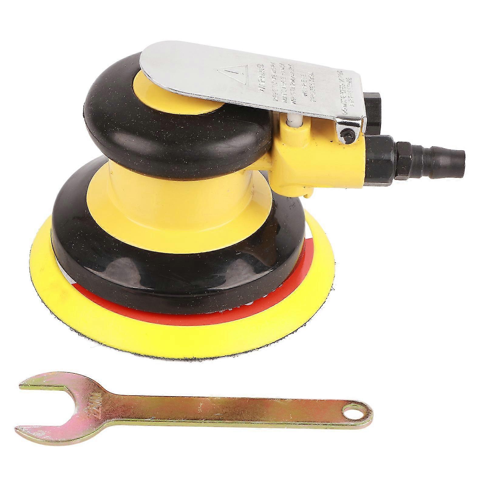 Air Powered Sander Zinc Alloy Stable Operation Fast Polishing 5in Air Random Orbital Sander for Metal
