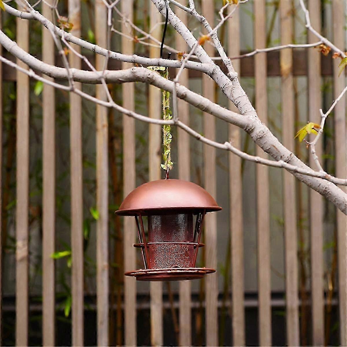 バードフィーダー、ガーデンアウトドアデコレーションバードフィーダー、屋外ハンギング用、屋外メタルバードフィーダー