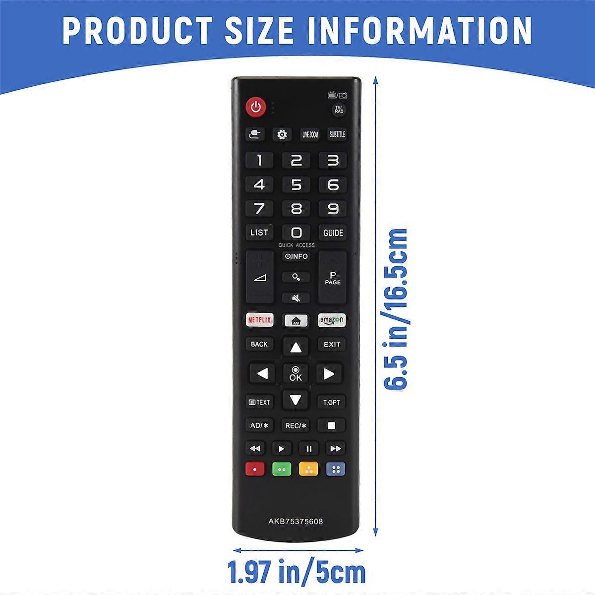 Replaced Remote Control AKB75375608 for TV