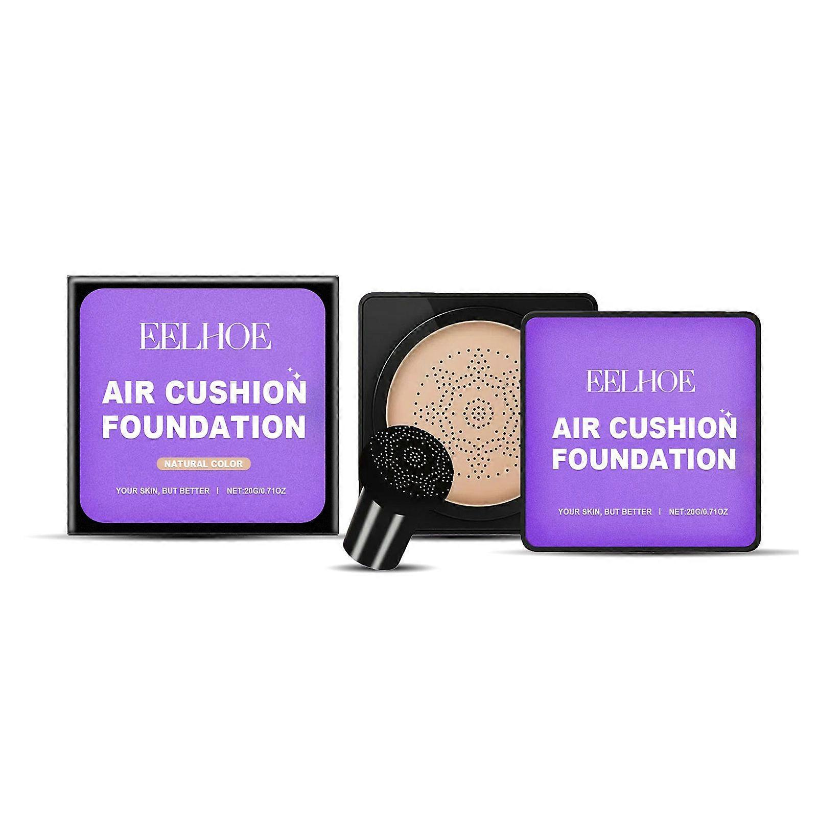 Mushroom Head Cushion Foundation Lightweight Hydrating Poreless Coverage Air Cushion Concealer Makeup Cream