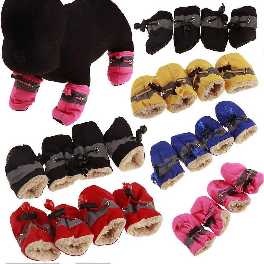 4 - Pcs/Set Size 4 Winter Anti - slip Dog Boots