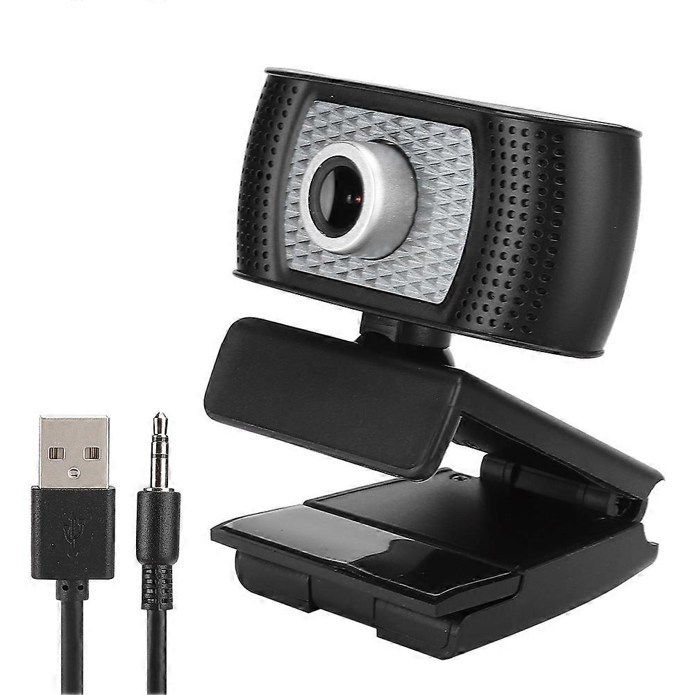 720P USB2.0 Computer Webcam Online Class Webcast Desktop Camera with Microphone