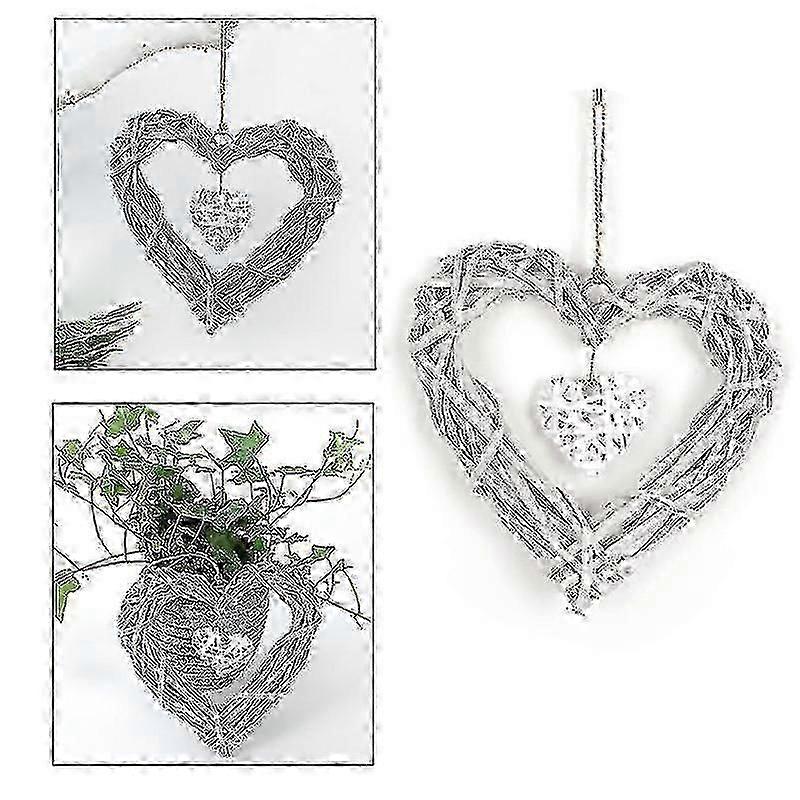 Fash Wicker appeso ghirlanda di nozze casa ratto Ornt set ciondolo