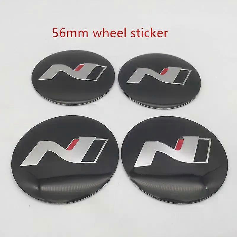4 יחידות 56 מ"מ 60 מ"מ n קו גלגל רכב מרכז כיסוי רכזת תג סמל מדבקת אביזרי עיצוב לרכב