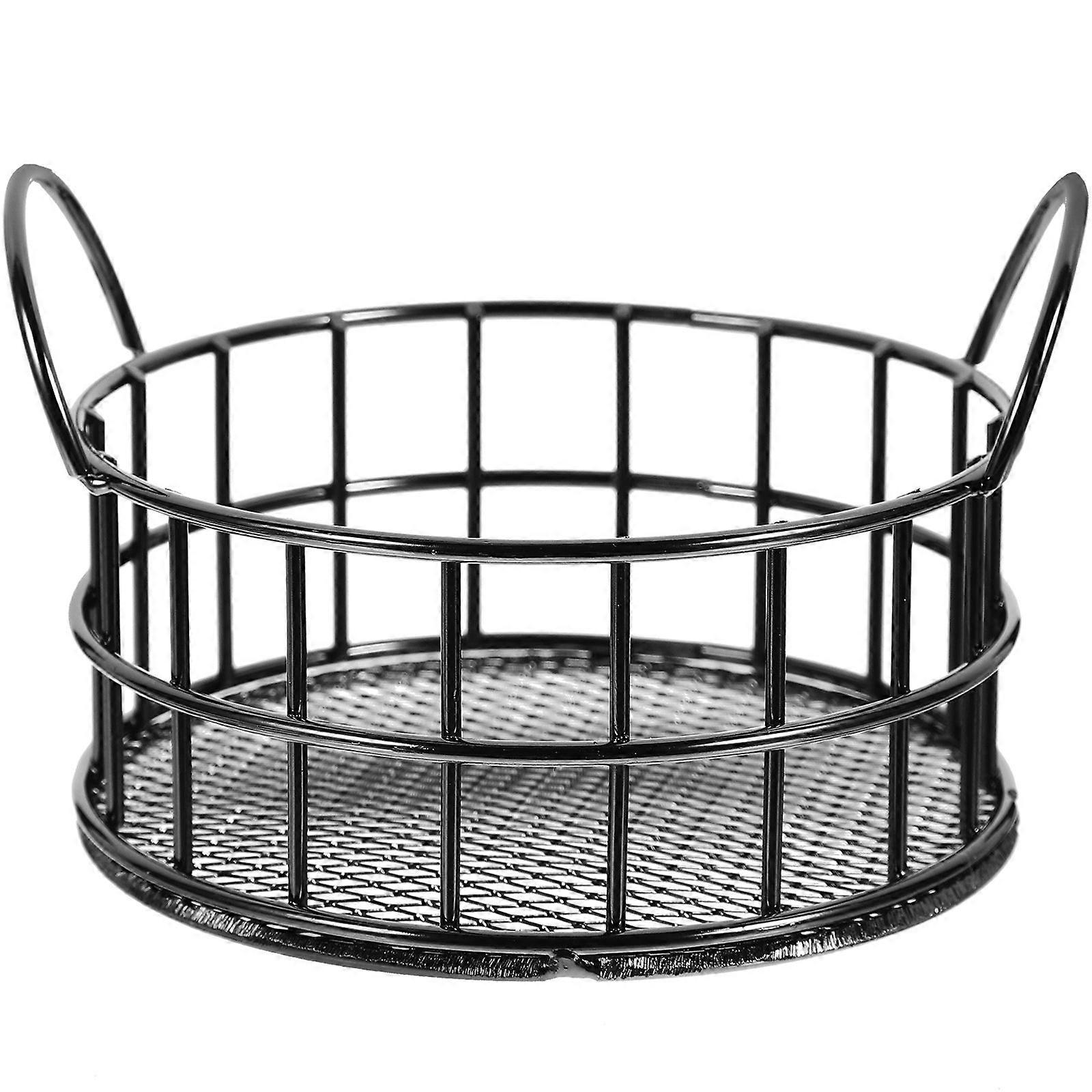 Round Storage Basket Multi-use Storage Basket Tabletop Makeup Organizing Basket for Home