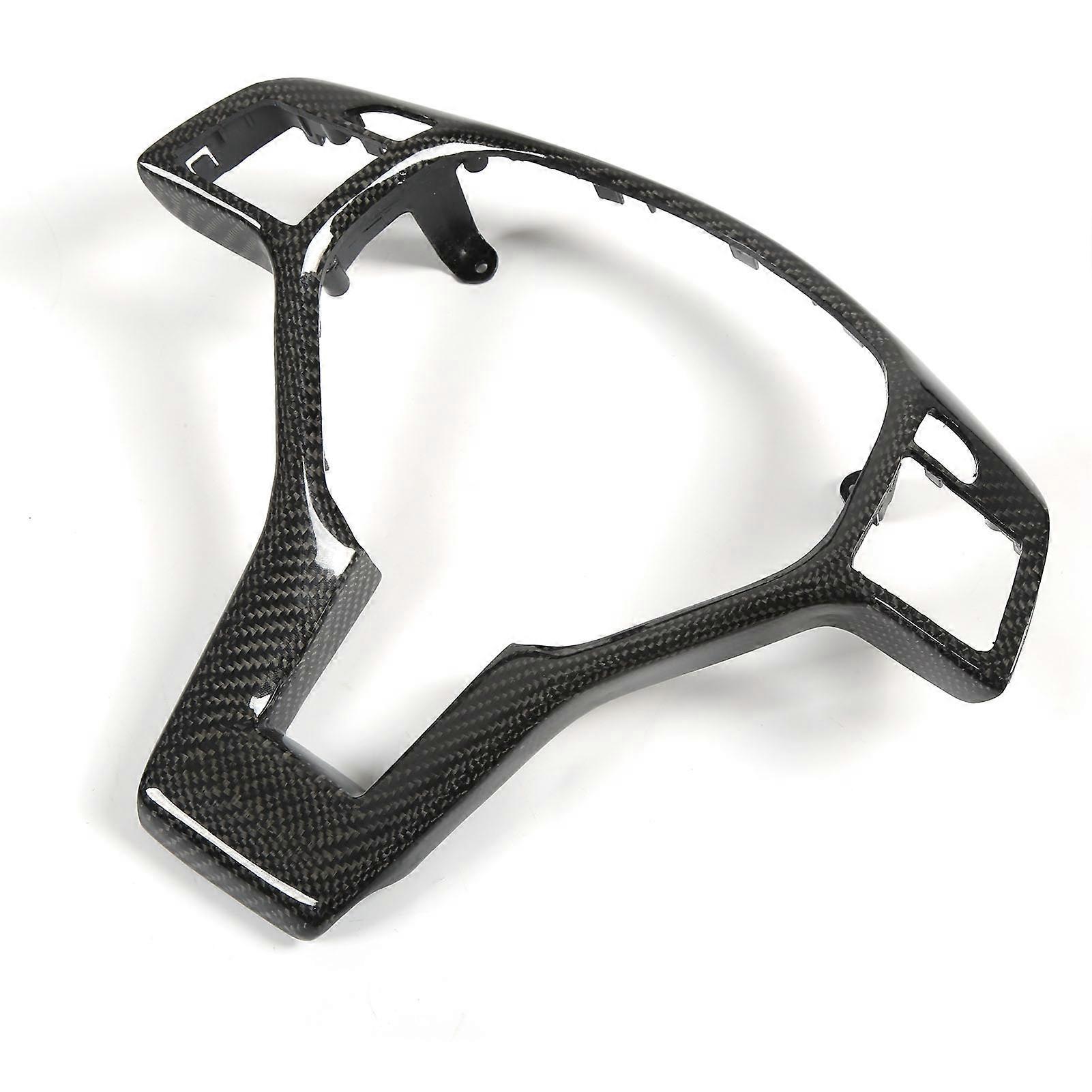 Steering Wheel Frame Panel Carbon Fiber Overlay Decoration Trim Replacement for Mercedes‑Benz A‑Class B‑Class