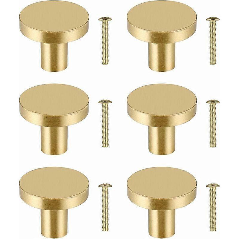 Cabinet Knobs, Brass, Golden Finish