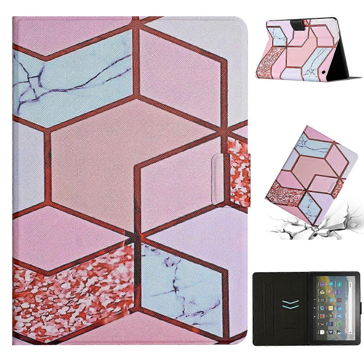 For Amazon Kindle HD 8 2020 Marble Pattern Smart Leather Tablet Case