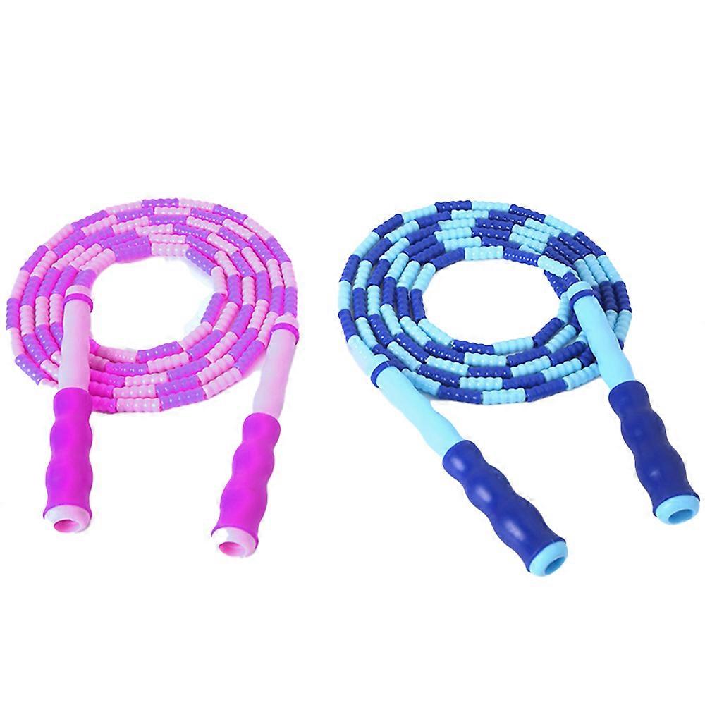 Kids , Adjustable Skip Rope, Soft Beaded Skip Rope, Free Segmented Tangle-Free, Plastic Segmented