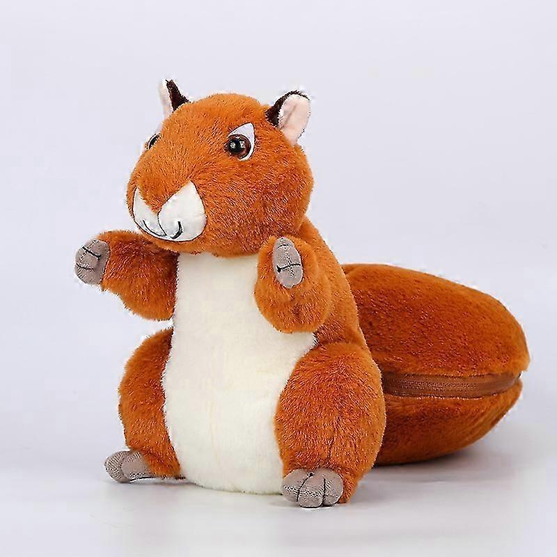 New Nut Squirrel Plush Toy Nut Wrapped Squirrel Gifts Cute Imitation Squirrel Doll