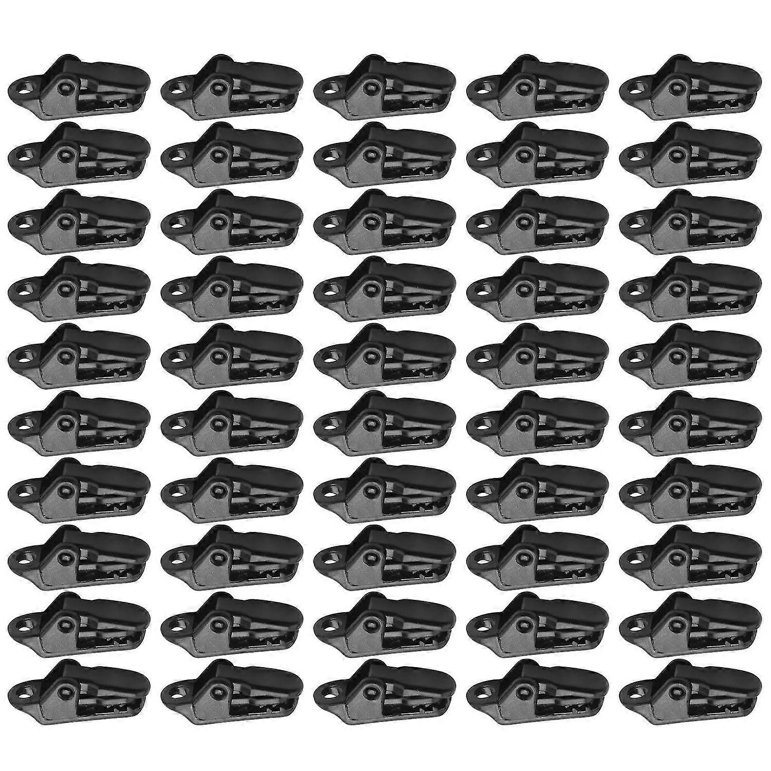 50 יחידות קליפים למפרש טארפ מאבטחים מהדק עם אחיזת נעילה חזקה לקמפינג בחוץ, אוהל, סוכך, באנר Ti