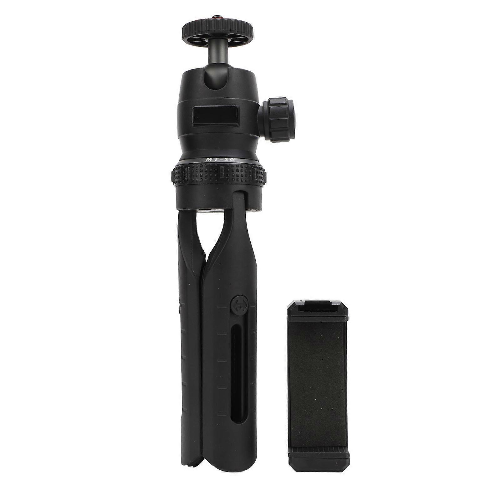 Phone Aluminum Alloy ABS Multi Mode Switching 360° Ball Head with Cold Shoe 1/4 Port Mini Camera Tripod for Live Streaming Photography
