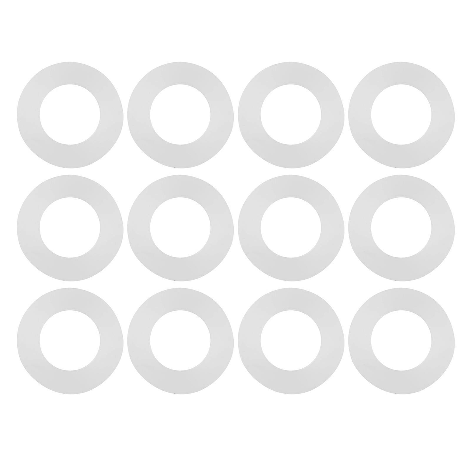12 stuks siliconen platte pads (4 punten)