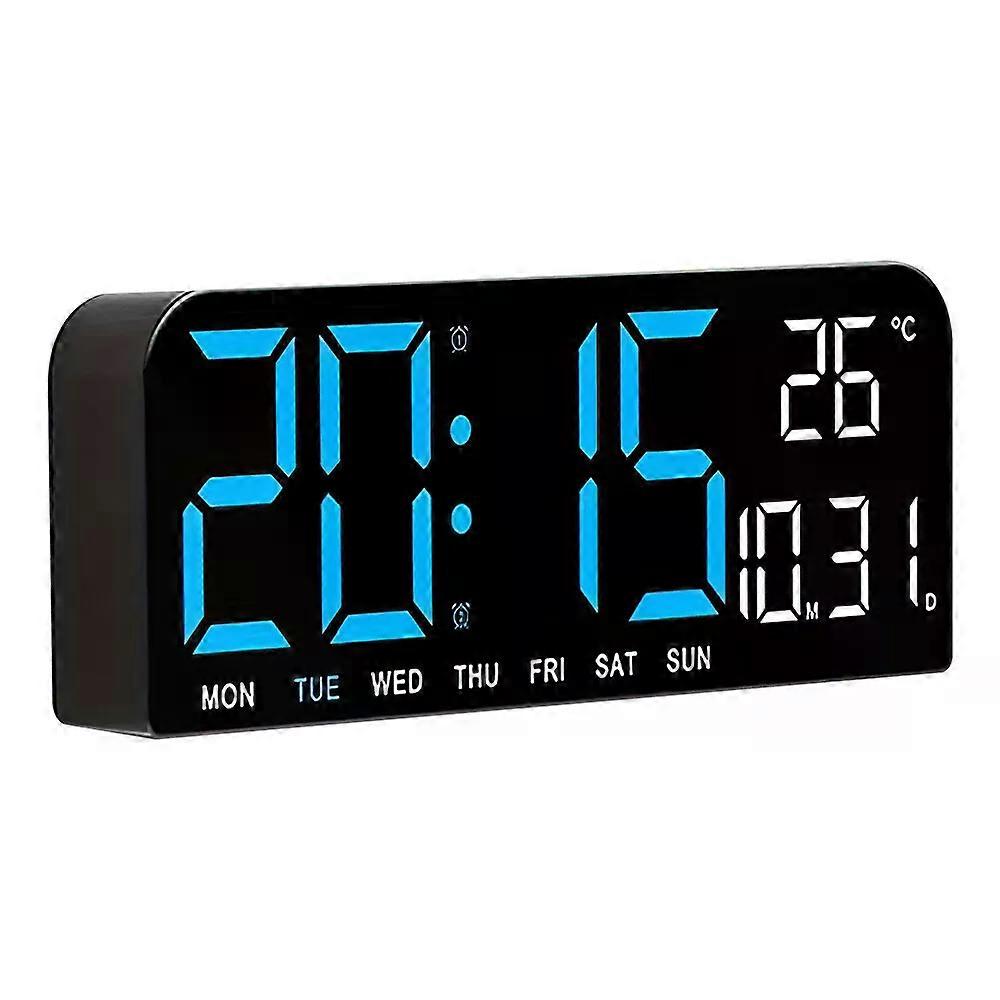 LED digital 10,000 degree alarm clock with reference temperature display Doppelwecker 10Zoll
