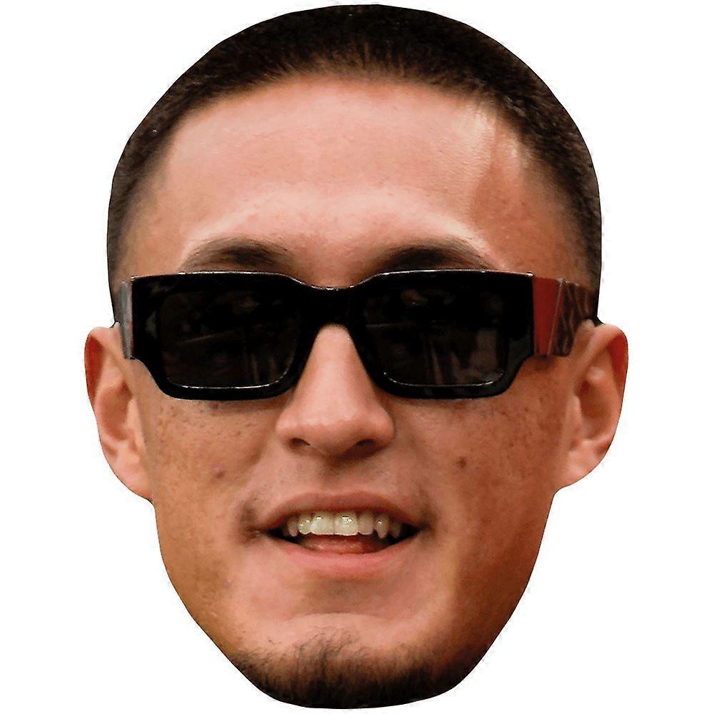 Tetairoa Mcmillan (Glasses) Celebrity Mask, Flat Card Face