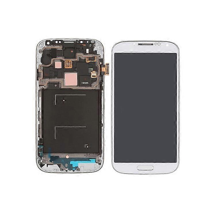 LCD Assembly with Touch Screen Digitizer + Middle Frame + Sensor Flex Cable Compatible For Samsung Galaxy S 4 IV I9505