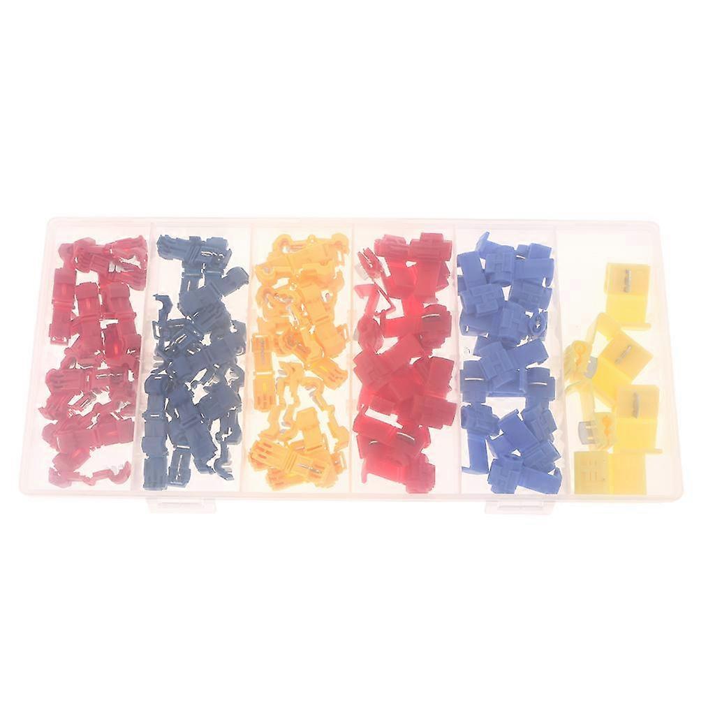 96Pcs Nylon Wiring Electrical Insulated Terminals Connector Set for Connecting
