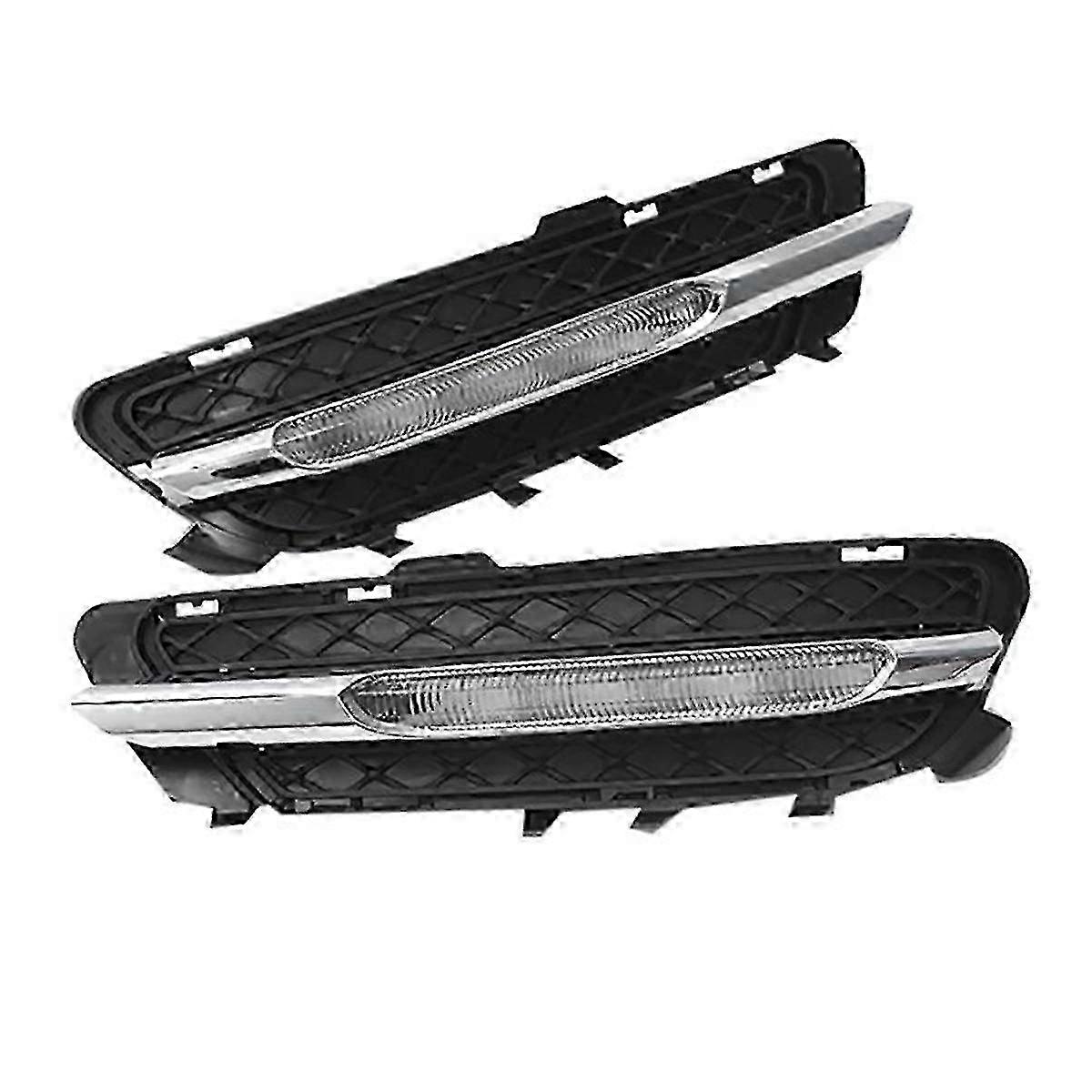 Car LED Daytime Running Lights DRL Fog Light for W212 E250 E300 E350 2009-2013, Part Numbers 2128851574 and 2128851674