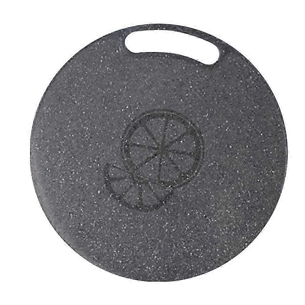 Round Cutting Board with Sink and Vegetable Slicing Surface