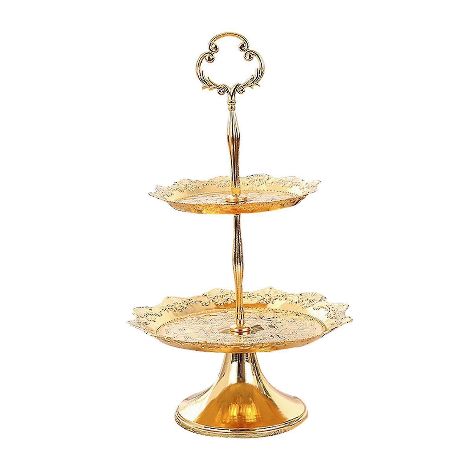 2 Layer Pastry Serving Stand Serving Tray Cupcake Stand for Tea Party Decoration