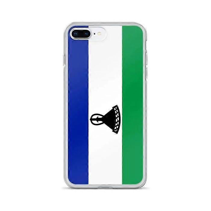 iPhone Case - Lesotho - Flag - Flexible - Multicolored - Compatible with iPhone 8 Plus